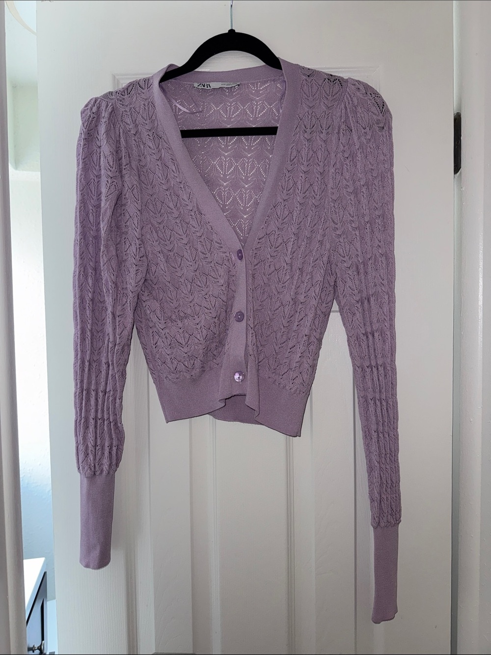 Zara Pointelle Cardigan